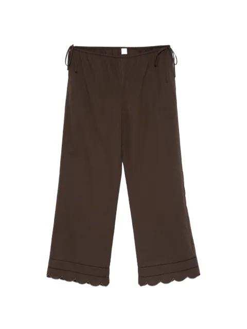 Kirsten tie-waist scalloped trousers by THE GARMENT