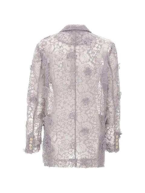 Sydney floral-embroidery blazer by THE GARMENT