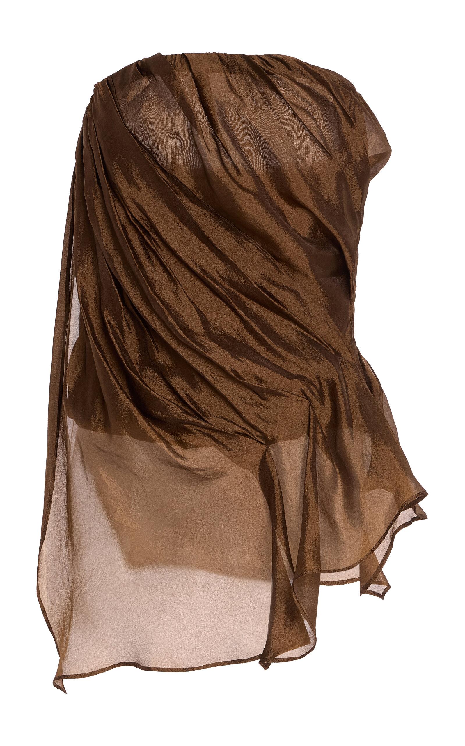 THE GARMENT Gilian Draped Chiffon Bustier Top - Moda Operandi by THE GARMENT