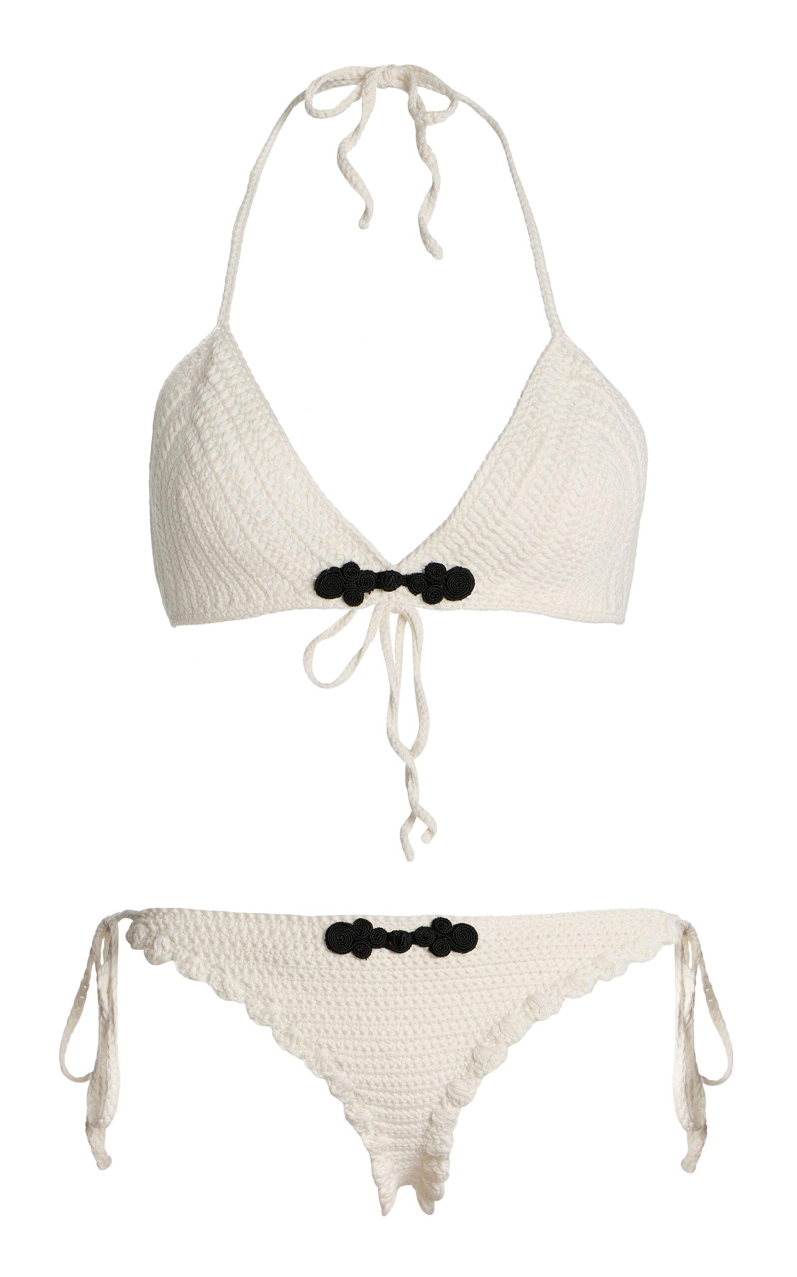 THE GARMENT Plage Pointelle-Knit Organic Cotton Bikini - Moda Operandi by THE GARMENT