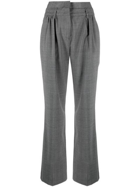 high-waisted tailored trousers by THE GARMENT