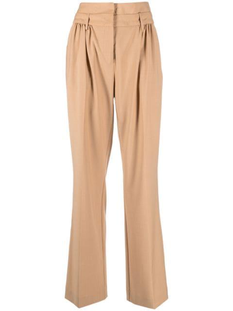 straight-leg tailored trousers by THE GARMENT