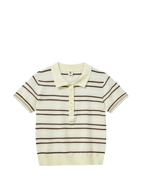 striped polo shirt by THE GARMENT