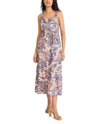 Printed Sleeveless Tank Midi  Dress by THE GOOD JOURNEY