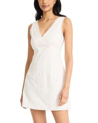 V Neck Crochet Trim Mini Dress by THE GOOD JOURNEY