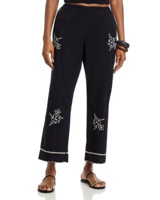 Embroidered Wide Leg Pants by THE GREAT