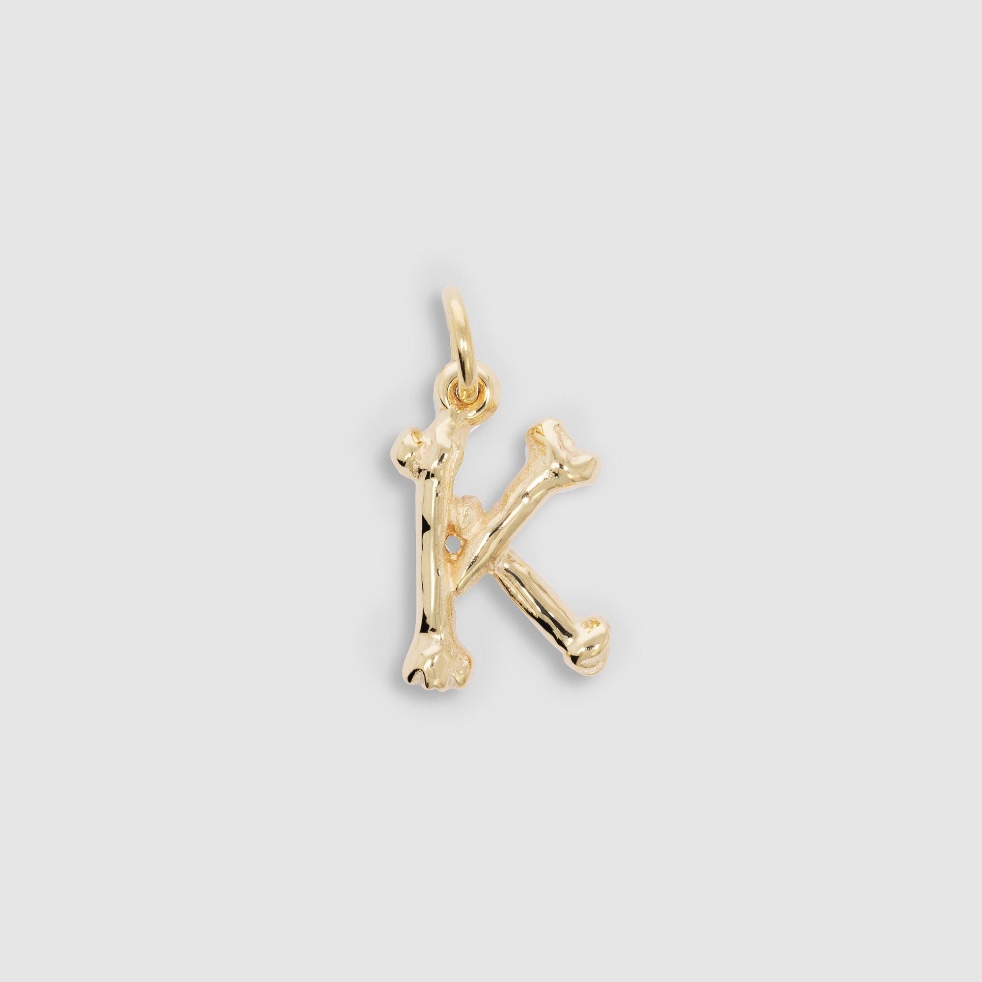 THE GREAT FROG - Letter K Alphabones Pendant by THE GREAT FROG