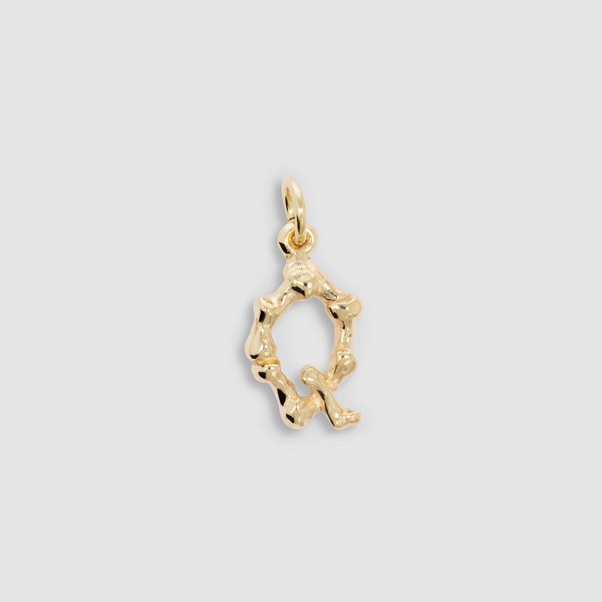 THE GREAT FROG - Letter Q Alphabones Pendant by THE GREAT FROG