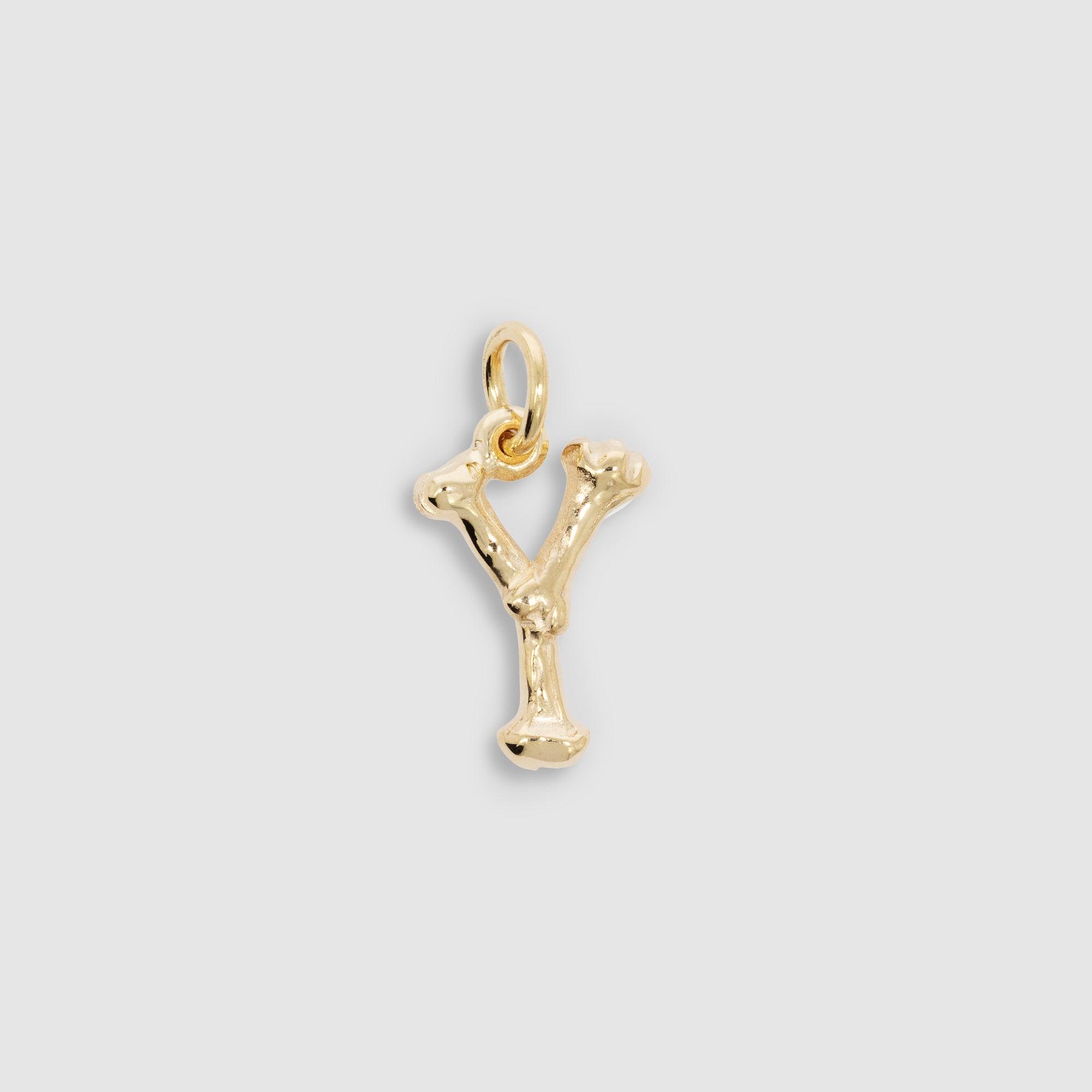 THE GREAT FROG - Letter Y Alphabones Pendant by THE GREAT FROG