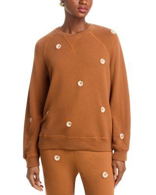 Flo Daisy Embroidered Sweatshirt by THE GREAT