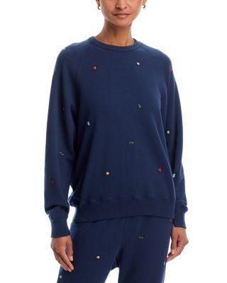 Floral College Sweatshirt by THE GREAT