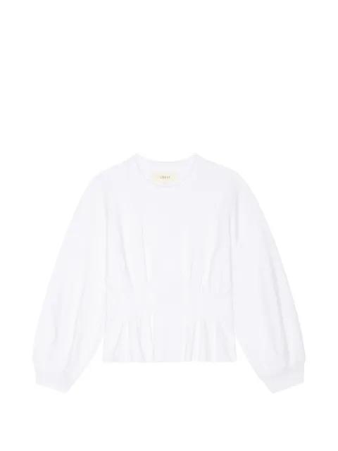 Slouchy pleated sweatshirt by THE GREAT