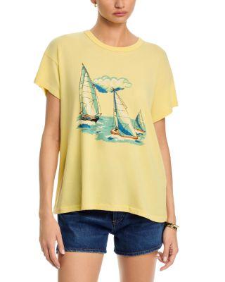 The Boxy Crew Sailing Boats Graphic Tee by THE GREAT