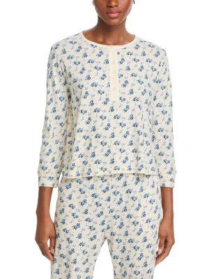 The Crop Sleep Henley Sleep Top by THE GREAT