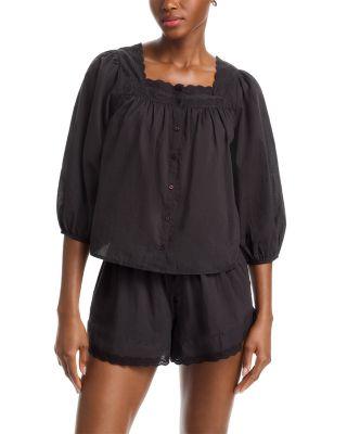 The Eyelet Button Sleep Top by THE GREAT
