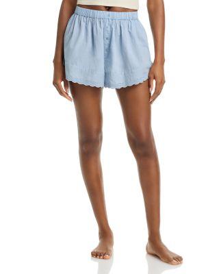 The Eyelet Sleep Shorts by THE GREAT