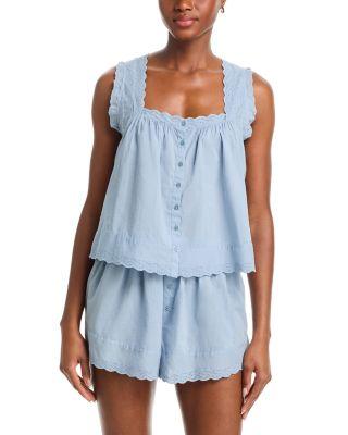 The Eyelet Sleep Tank by THE GREAT