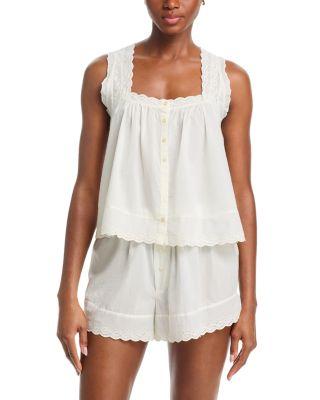 The Eyelet Sleep Tank by THE GREAT