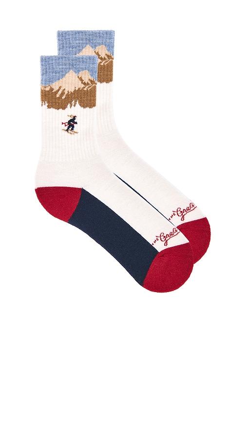 The Great Ridge Runner Sock in Cream by THE GREAT