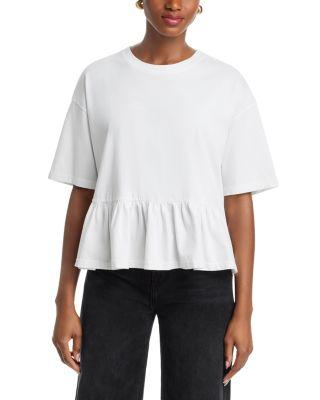 The Oversized Ruffle Tee by THE GREAT