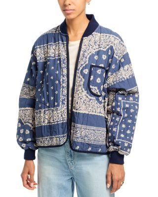 The Quilted Bomber Jacket by THE GREAT