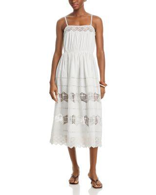 The Rosette Crochet Midi Dress by THE GREAT
