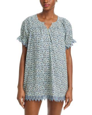 The Smocked Eyelet Mini Sleep Dress by THE GREAT