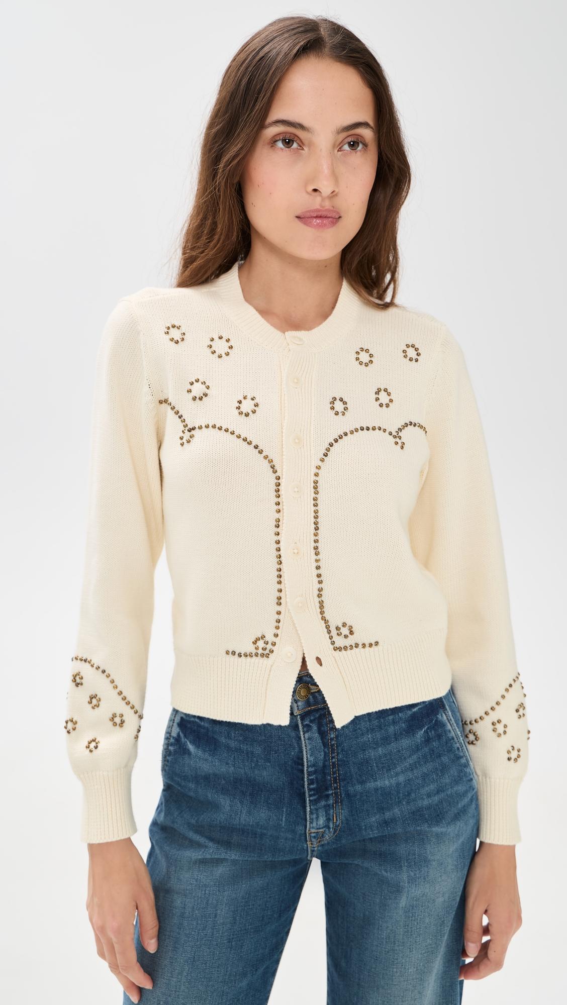 The Studded Cardigan by THE GREAT
