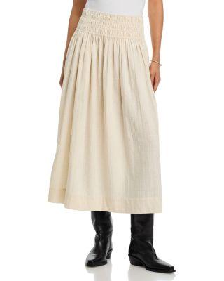 The Textured Viola Skirt by THE GREAT
