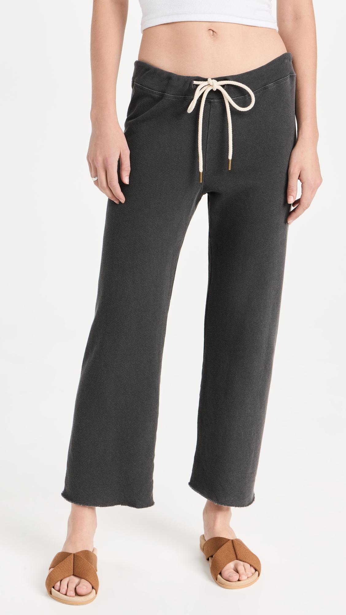 The Wide Leg Cropped Sweatpants by THE GREAT