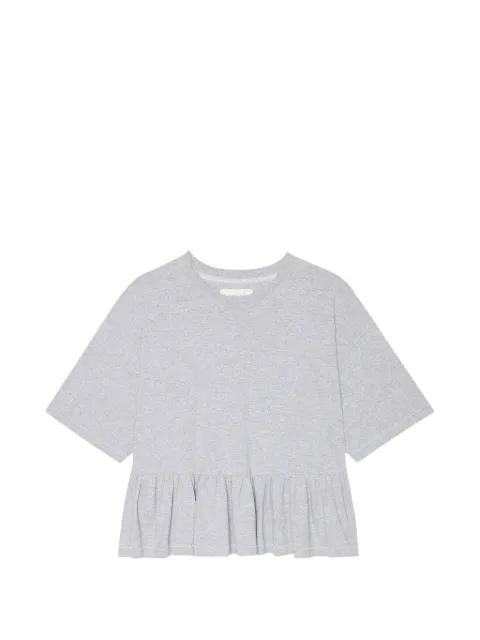 ruffled peplum T-shirt by THE GREAT