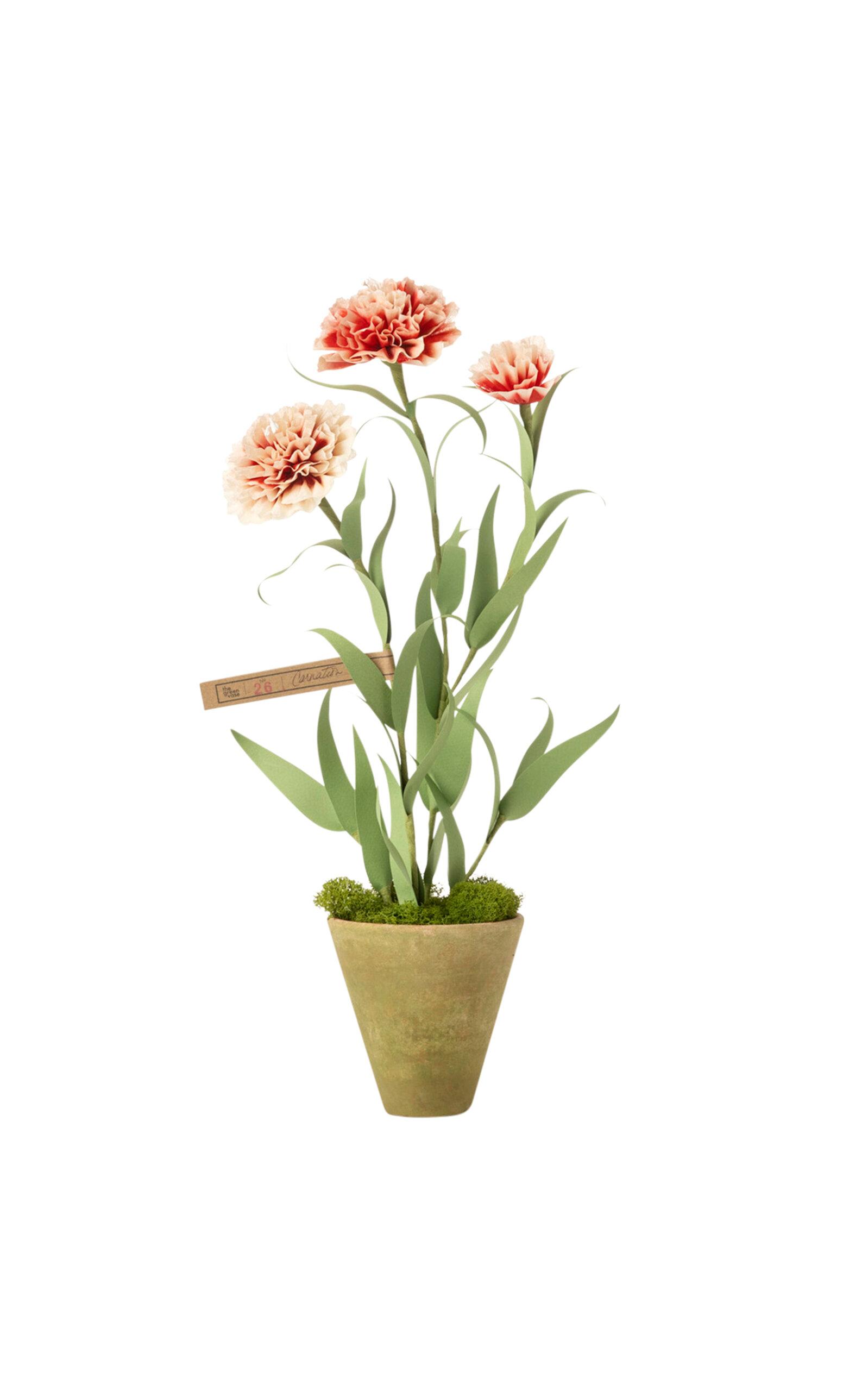 The Green Vase - Carnation Paper Plant - Red - Moda Operandi by THE GREEN VASE