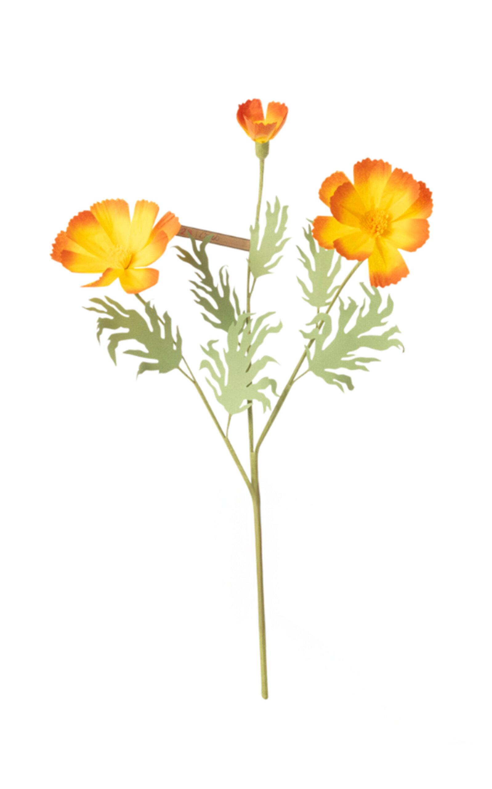 The Green Vase - Paper Cosmo Stem - Yellow - Moda Operandi by THE GREEN VASE