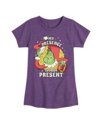 Big Girls My Presence is Your Present Grinch Graphic Short Sleeve Tee by THE GRINCH Big Girls My Presence is Your Present Grinch Graphic Short Sleeve Tee by THE GRINCH