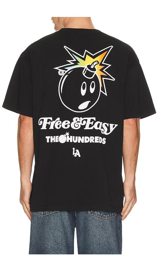 The Hundreds x Free & Easy Adam Bomb T-Shirt in Black by THE HUNDREDS