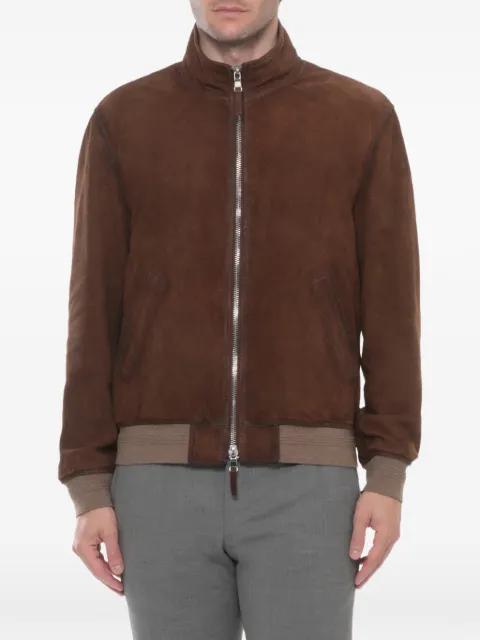 perforated suede jacket by THE JACK LEATHERS