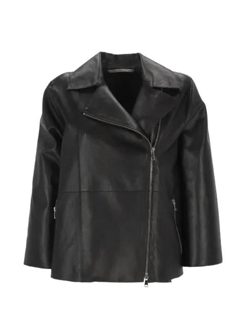 asymmetric zip-fastening jacket by THE JACKIE LEATHERS