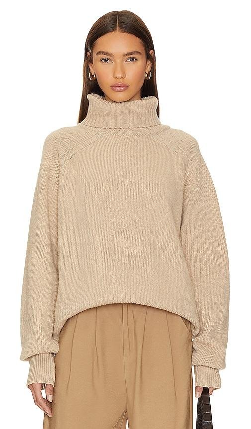 The Knotty Ones Rudeneja Turtleneck in Beige by THE KNOTTY ONES