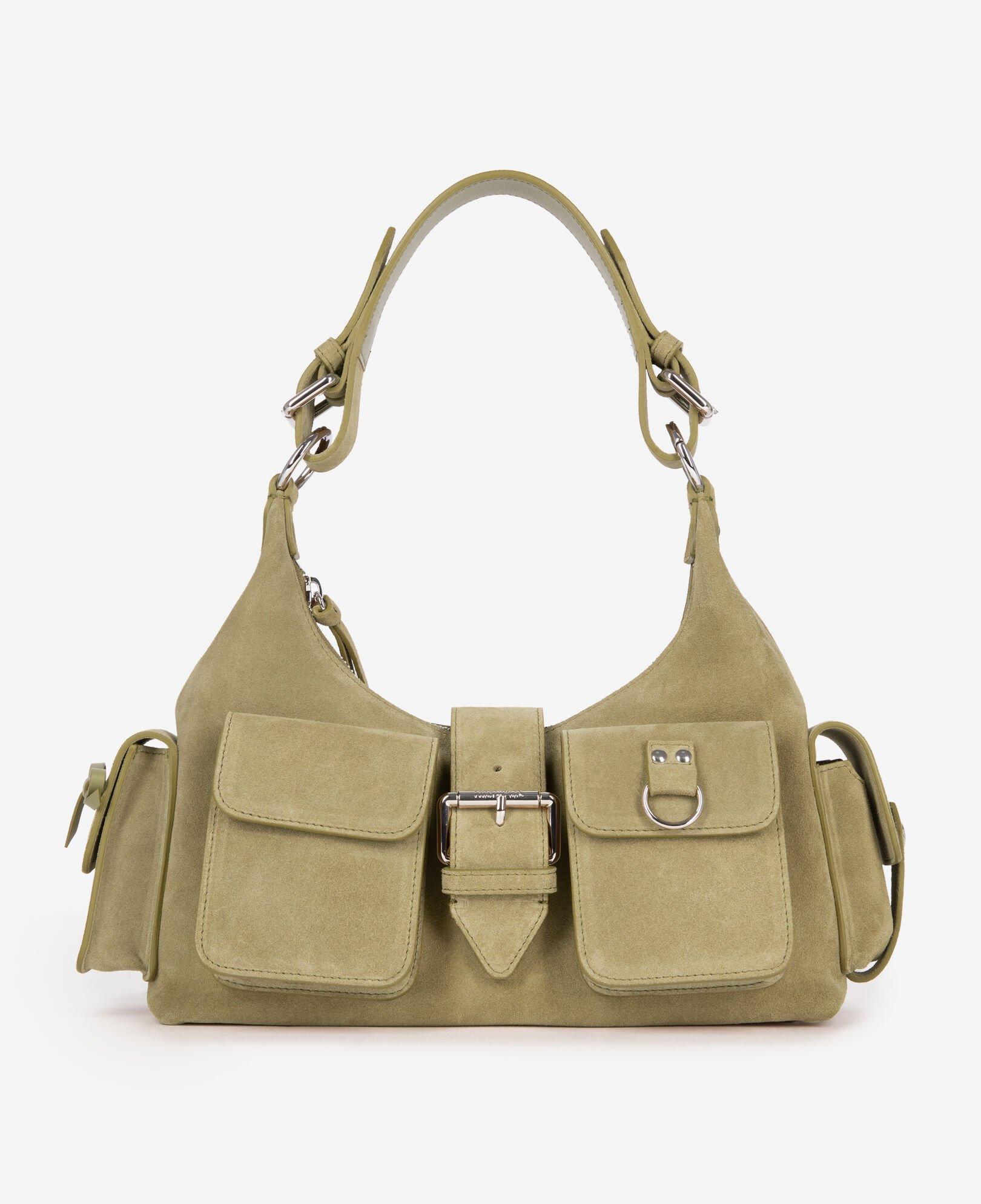 Amelia leather bag in camel by THE KOOPLES