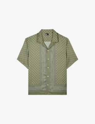 Bandana Print Short-Sleeve Woven Shirt by THE KOOPLES