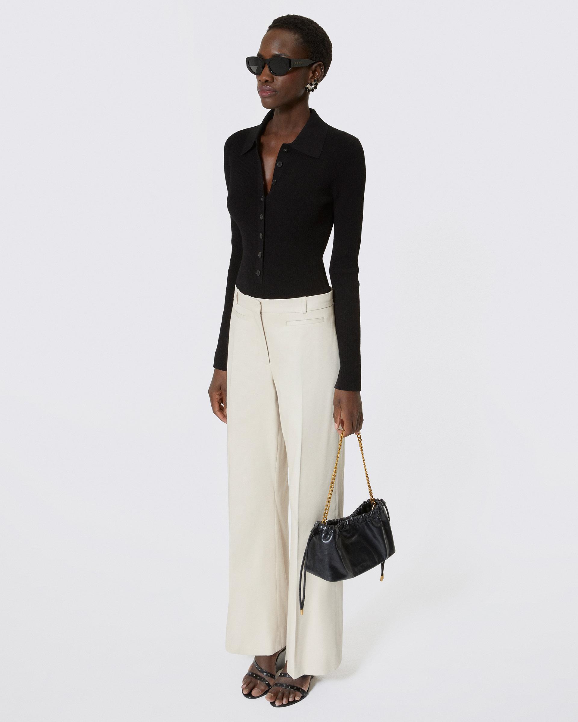 Beige cotton pants by THE KOOPLES
