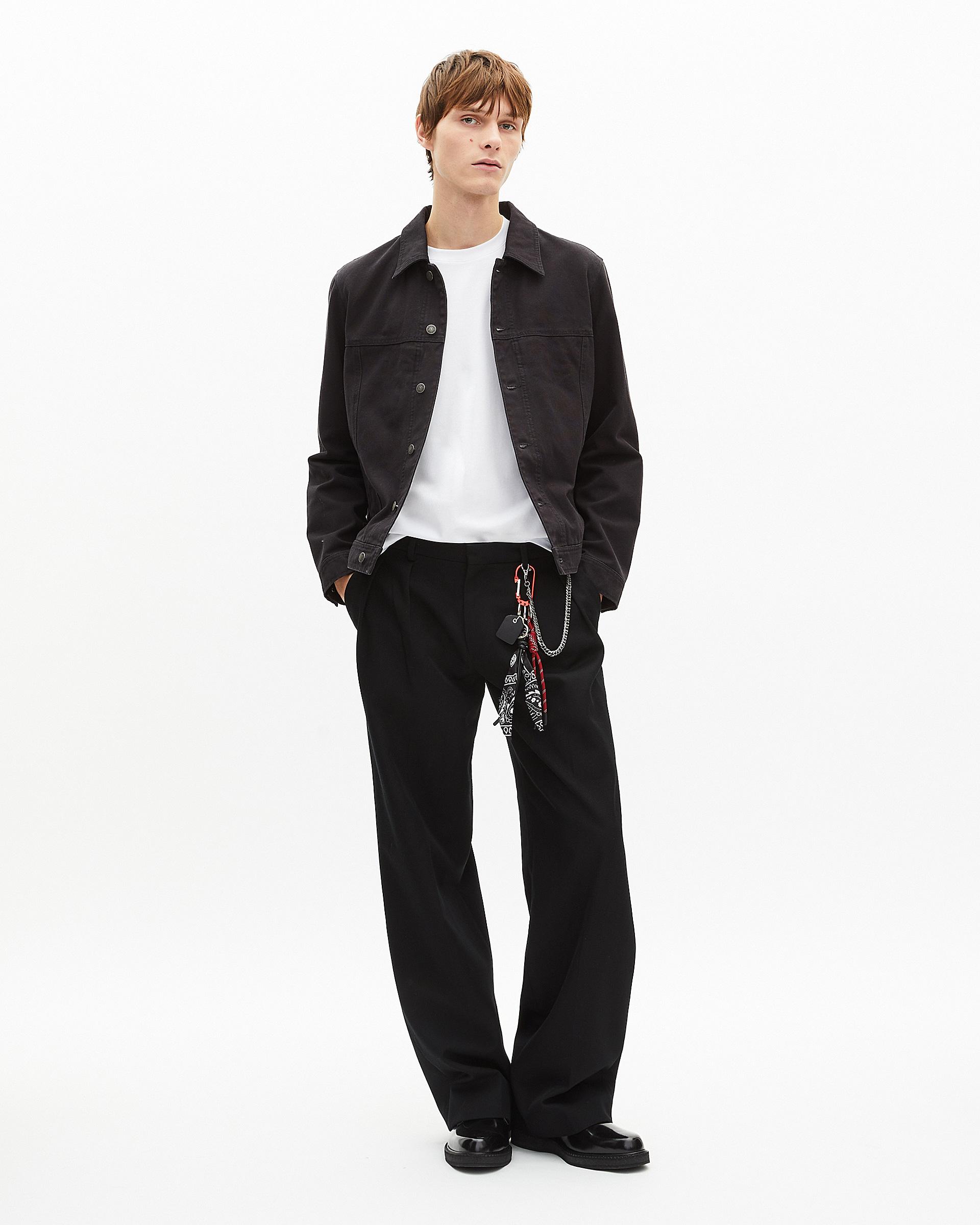 Black embroidered jacket by THE KOOPLES