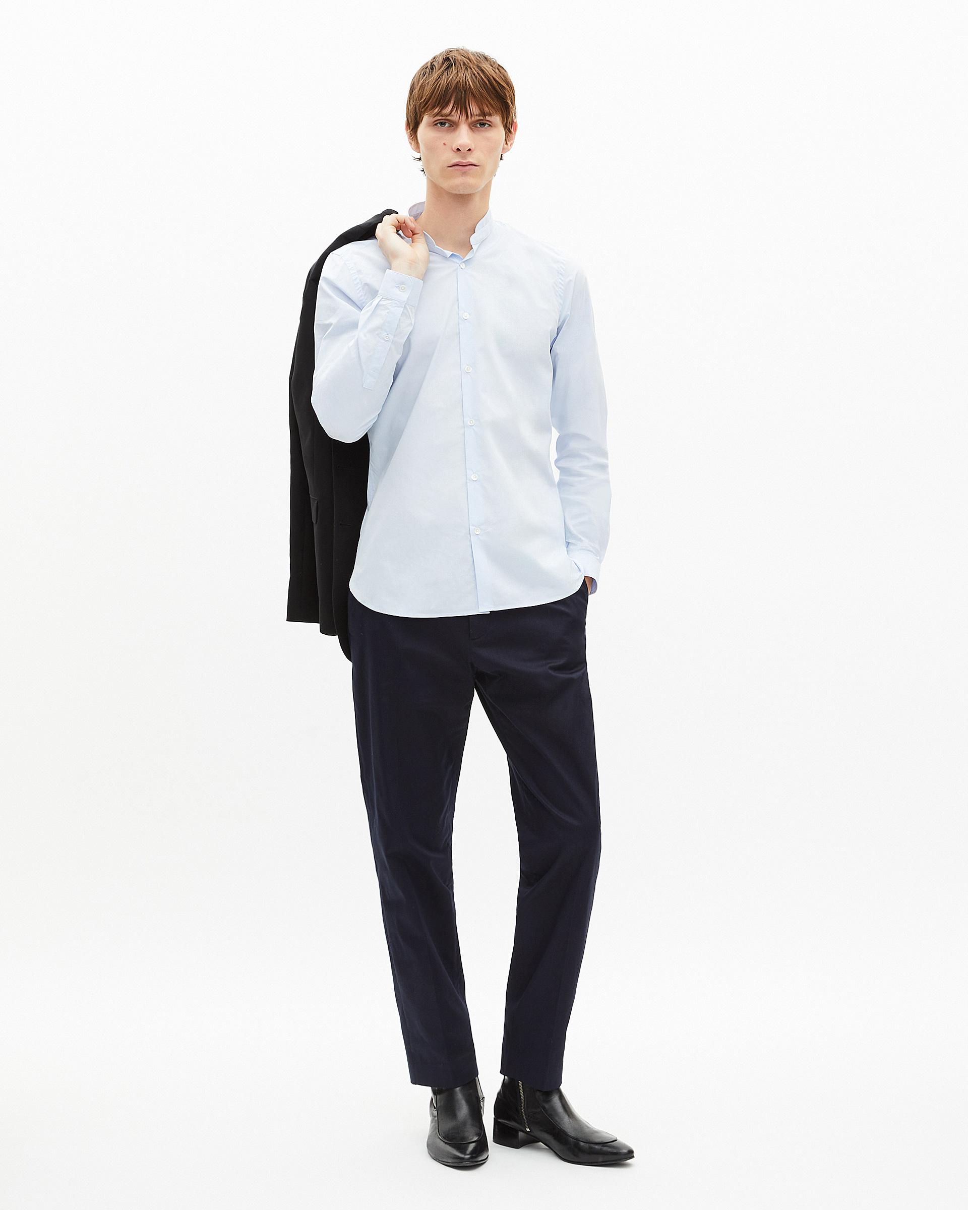 Blue shirt with officer collar by THE KOOPLES