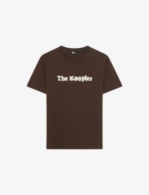 Brand-Embroidered Regular-Fit Cotton-Jersey T-Shirt by THE KOOPLES Brand-Embroidered Regular-Fit Cotton-Jersey T-Shirt by THE KOOPLES