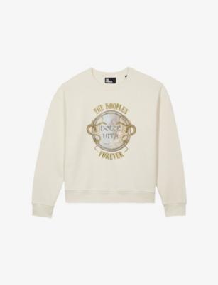 Branded-Print Relaxed-Fit Cotton-Jersey Sweatshirt by THE KOOPLES