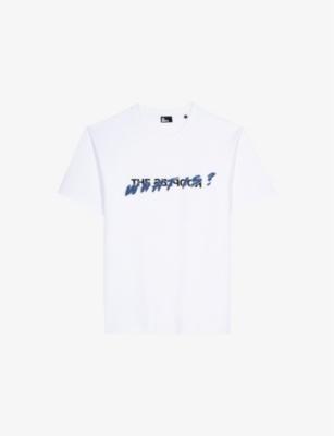 Branded-Print Short-Sleeved Cotton-Jersey T-Shirt by THE KOOPLES