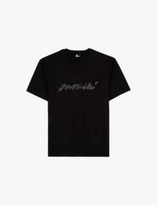 Branded Short-Sleeved Cotton-Jersey T-Shirt by THE KOOPLES