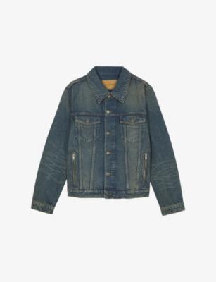 Chest-Pocket Faded Denim Jacket by THE KOOPLES