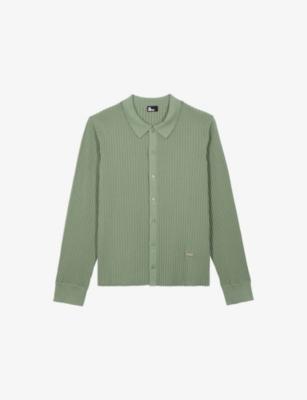 Collared Button-Down Stretch Wool-Blend Jumper by THE KOOPLES