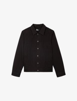 Collared Graphic-Print Denim Jacket by THE KOOPLES